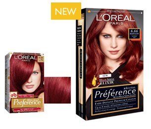 Loreal Recital Preference Babylon Intense Red 6.66 : Chemical Hair Dyes : Beauty