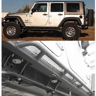 Or Fab 84207 Wrinkle Black Rocker Panel with Bar for Jeep Wrangler JK: Automotive