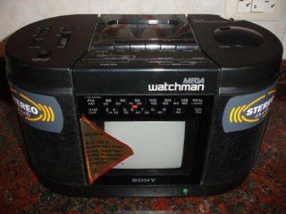 Sony Mega Watchman Fd 555 4.5 B&w Tv: Electronics