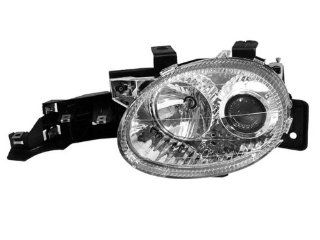 Driver and Passenger Side (Pair) Euro Chrome Projector Headlights: Automotive
