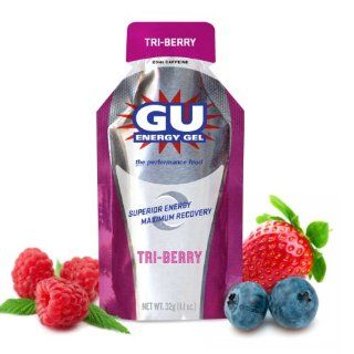 GU Original Sports Nutrition Energy Gel, Tri Berry, 24 Count Health & Personal Care