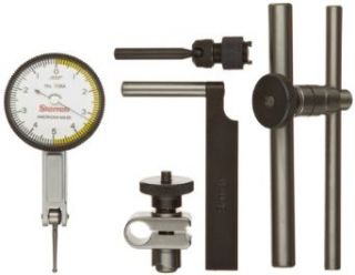 Starrett 709ACZ Dial Test Indicator with Attachments, Dovetail Mount, White Dial, 0 15 0 Reading, 1.375" Dial Dia., 0 0.03" Range, 0.0005" Graduation, +/ 0.0005" Accuracy: Industrial & Scientific