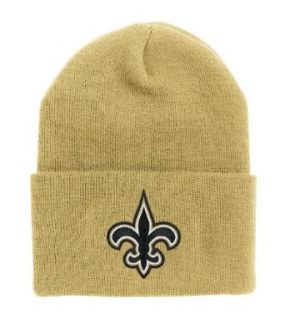 NFL End Zone Cuffed Knit Hat   K010Z, New Orleans Saints, One Size Fits All : Clothing