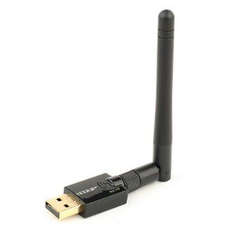 Ideal 300Mbps USB WiFi Wireless N Adapter LAN Network Internet Card w/ Antenna: Computers & Accessories