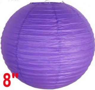 Royal Purple Chinese/Japanese Paper Lantern/Lamp 8" Diameter   Just Artifacts Brand    