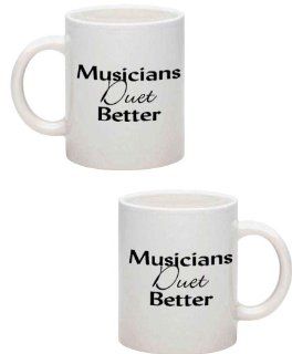 Musicians Duet Better Ceramic Mug: Health & Personal Care