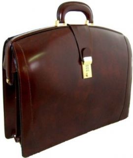Pratesi Men's Lawyer's Briefcase in Coffee: Clothing