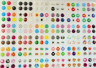 Magic T 216pcs Cute Polka Dots Dots Colorful Rubber Bubble Home Button sticker for iPhone 3gs 4 4s 5 iPod touch 4 iPad 4: Cell Phones & Accessories