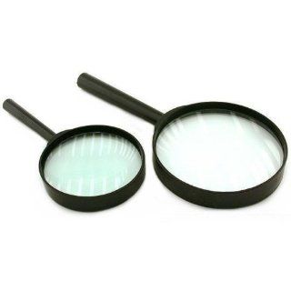 2 Magnifying Glasses 5x Stamp Coin Magnifier Loupe Tool: Arts, Crafts & Sewing