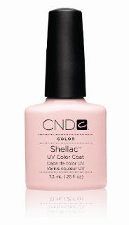 Creative Nail Design Shellac UV Color Coat Clearly Pink .25 oz. : Nail Polish : Beauty