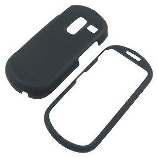 Black Rubberized Protector Case Samsung Messager III R570 & Restore M570 SAMR570PCLP001: Cell Phones & Accessories