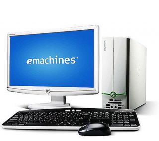 eMachines EL1300G02W AMD Athlon 160GB Desktop w/ 20 Monitor —