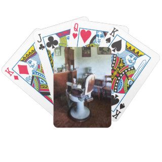 Old Fashioned Barber Chair Bicycle Poker Cards