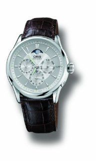 Oris Men's 581 7592 4051LS Artelier Complication Automatic Leather Strap Watch: Oris: Watches