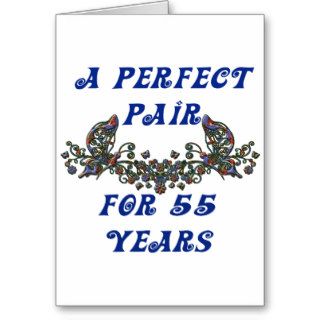 55 Year Anniversary Greeting Cards