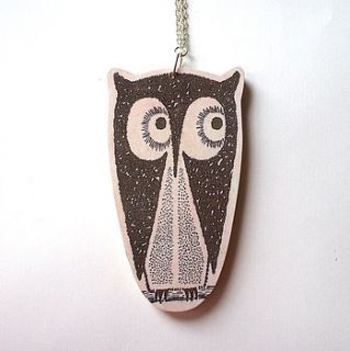 tito the owl necklace by lucie ellen