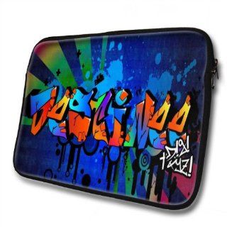 "Graffiti Names" designed for Destinee, Designer 14''   39x31cm, Black Waterproof Neoprene Zipped Laptop Sleeve / Case / Pouch.: Cell Phones & Accessories