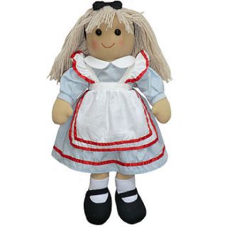 alice in wonderland rag doll by snugg nightwear