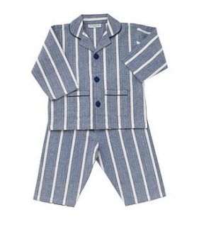 blue stripe pyjamas by snugg nightwear