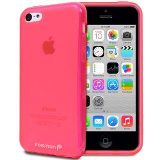Fosmon DURA FRO Ultra SLIM Fit Case Flexible TPU Cover for New Apple iPhone 5C (2013)   Pink: Cell Phones & Accessories