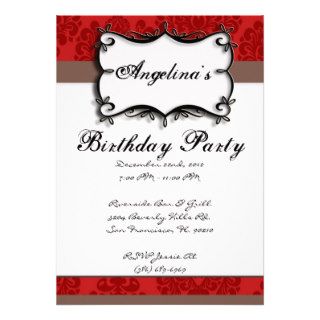 CUTE Sweet Elegance Birthday Party Invitations