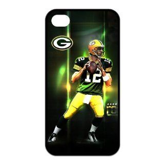 NFL Green Bay Packers Aaron Rodgers Treasure Design APPLE IPHONE 4/4s Best Silicone Cover Case  Sports Fan Cell Phone Accessories  Sports & Outdoors