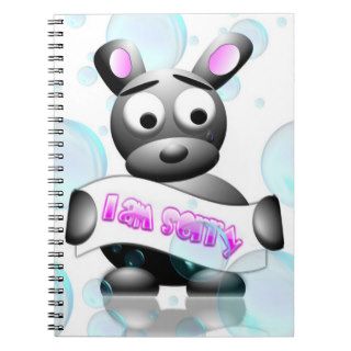 Cute Sorry Puppy Spiral Note Book