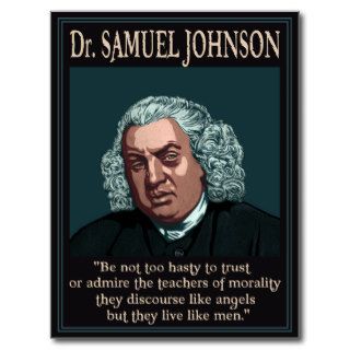 Dr. Samuel Johnson Post Card