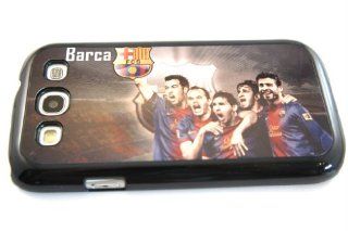 Black Lionel Messi,Iniesta and barcelona team players Design Samsung Galaxy s3 i9300 Case/Cover Hard plastic and metal: Cell Phones & Accessories