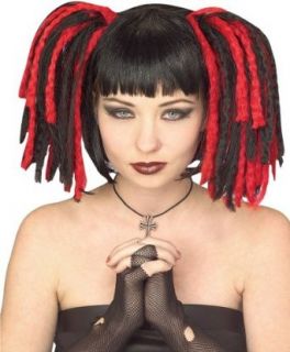 Rubie's Costume Gothic Dreads Wig, Black/Red, One Size: Clothing