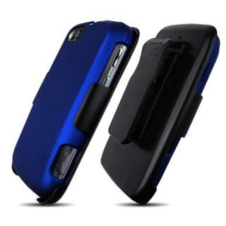 Motorola Admiral XT603 Holster Blue Protector Cover Case + Naked Shield Screen Protector: Cell Phones & Accessories