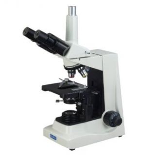 OMAX 40X 1600X Advanced Darkfield Trinocular Compound Microscope with Reversed Nosepiece and Dry Darkfield Condenser: Industrial & Scientific