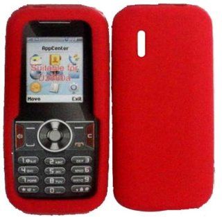 Red Soft Silicone Gel Skin Cover Case for Huawei U2800A Cell Phones & Accessories