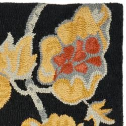 Handmade Blossom Rust Floral Wool Rug (2'3 x 8') Safavieh Runner Rugs