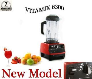 Vitamix 6300: Featuring 3 Pre Programmed Settings, Variable Speed Control, and Pulse Function . Includes Savor Recipes Book , DVD and Spatula. (RED): Kitchen & Dining