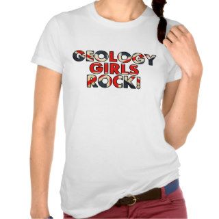 Geology Girls Rock!  (UK Flag) Tanktops