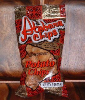 Hawaiian Island Atebara Gourmet Potato Chips (6 Bags each 4.2 oz) : Grocery & Gourmet Food