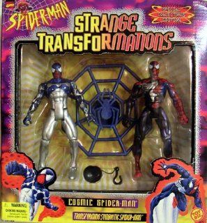 SPIDER MAN STRANGE TRANSFORMATIONS COSMIC SPIDER MAN ACTION FIGURES: Toys & Games