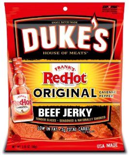 Frank's Red Hot Beef Jerky, Original, 3.15 Ounce  Jerky And Dried Meats  Grocery & Gourmet Food