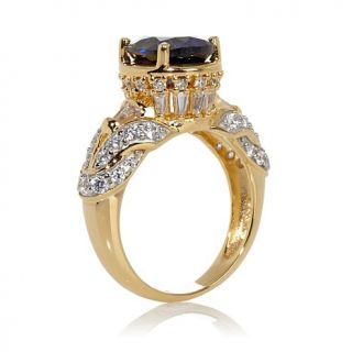 Victoria Wieck Absolute™ Created Sapphire and Baguette Ring