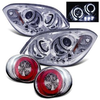 Rxmotoring 2005 Chevy Cobalt Projector Headlight + Led Tail Lights Automotive