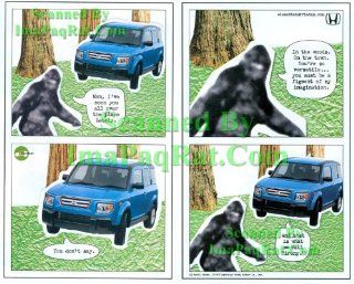Honda Element & Friends: Element EX: Bigfoot: Funny 2 Page Original Print Ad! : Bigfoot Gifts : Everything Else