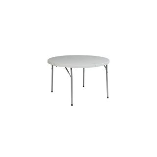Office Star 48 in x 48 in Circle Steel Powder Coated Folding Table