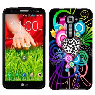 Verizon LG G2 Love Leopard on Black Phone Case Cover: Cell Phones & Accessories