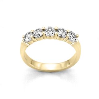 online only 1 4 ct t w diamond five stone band in 10k gold orig $ 549