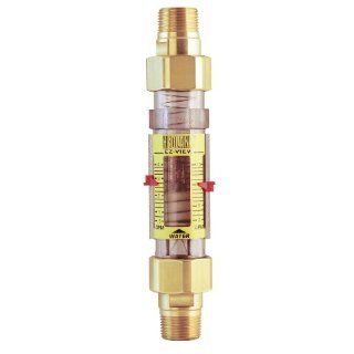 Hedland H625 004 EZ View Flowmeter, Polysulfone, For Use With Water, 0.5   4 gpm Flow Range, 3/4" NPT Male: Science Lab Flowmeters: Industrial & Scientific