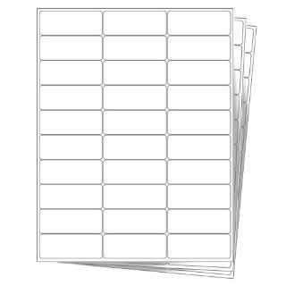 30000 EcoSwift Shipping Labels 2 5/8 x 1 inches Mailing Address Inventory Blank White Self Adhesive for Laser Inkjet Printer 2.625 x 1 : Office Products