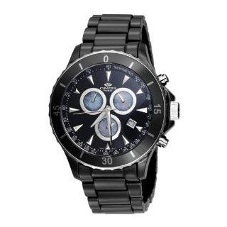 Oniss #ON621 M1 Men's Black Ceramic Deluxe Collection Sports Chronograph Watch Watches