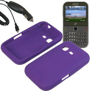 BW Silicone Sleeve Gel Cover Skin Case for Tracfone, Net 10, Straight Talk Samsung S390G+ Car Charger Purple: Cell Phones & Accessories