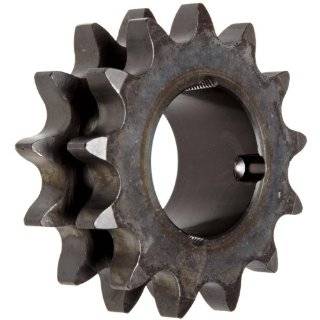 Martin Roller Chain Sprocket, Hardened Teeth, Taper Bushed, Type A Hub, Double Strand, 80 Chain Size, For 1615 Bushing, 1" Pitch, 13 Teeth, 1.625" Max Bore Dia., 4.657" OD, 1.71" Width: Industrial & Scientific